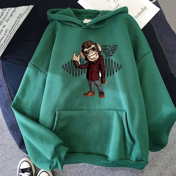 Comfortable Rock Arctic Monkeys Print Hoodie Hip Hop Coats Rapper Sweater Unisex - Picture 9 of 10